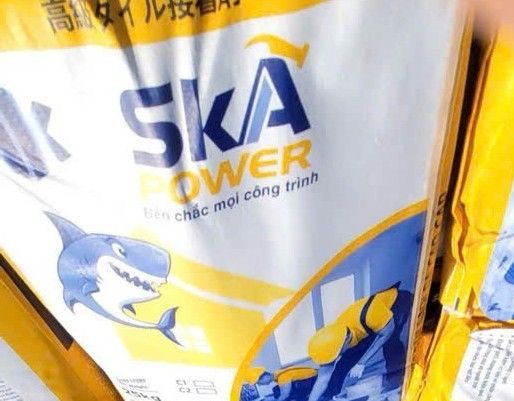 Bao keo dán gạch SKA POWER 25 kg chụp thực tế